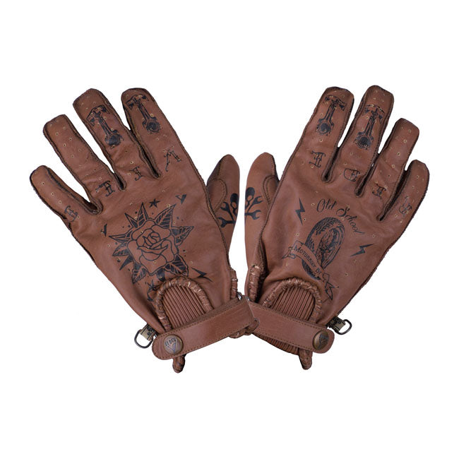 ByCity Second Skin Gloves Brown Tattoo