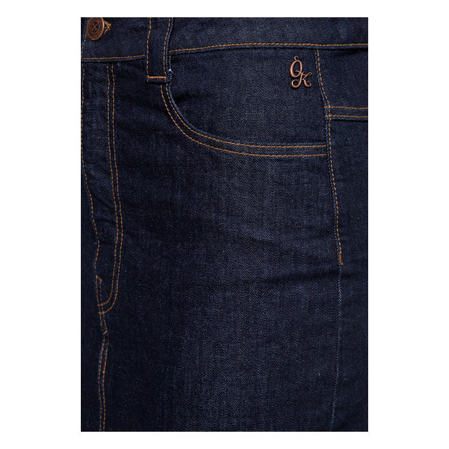 King Kerosin Queen Kerosin Pencil Ladies Skirt Dark Blue