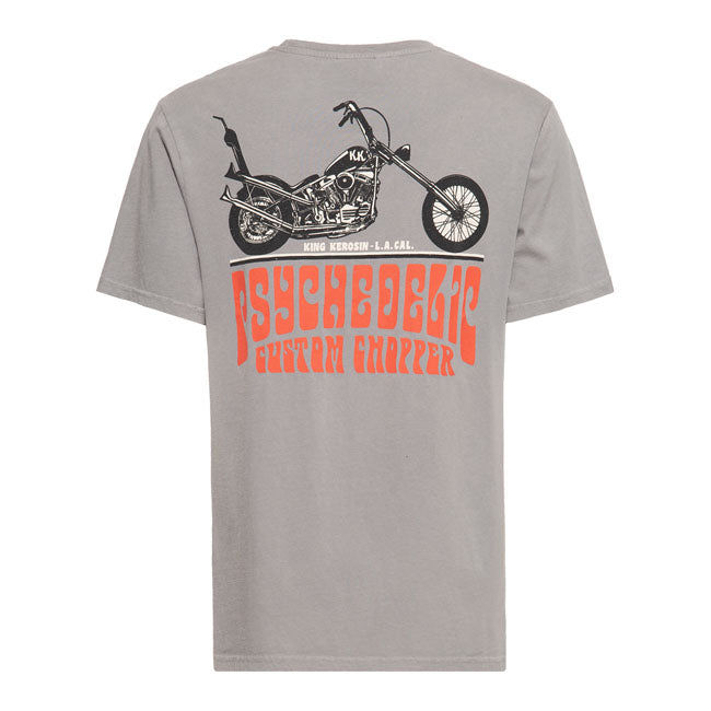 King Kerosin Psychedelic T-Shirt Charocal Grey