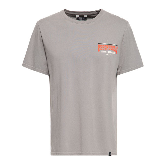 King Kerosin Psychedelic T-Shirt Charocal Grey
