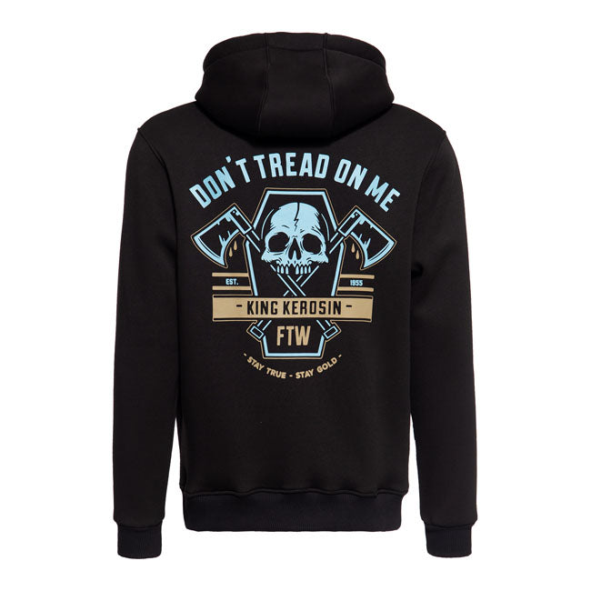 King Kerosin Don'T Tread Hoodie Black