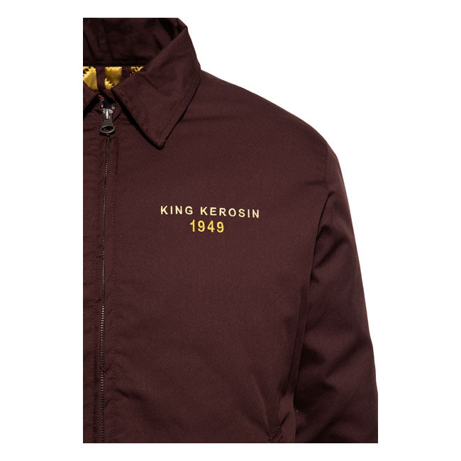 King Kerosin 1949 Service Worker Jacket Dark Brown