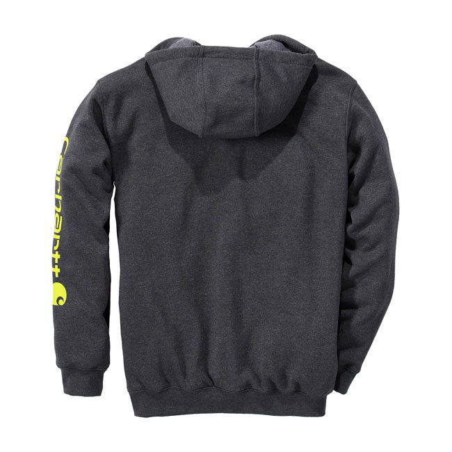 Carhartt Sleeve Logo Hoodie Carbon Heather