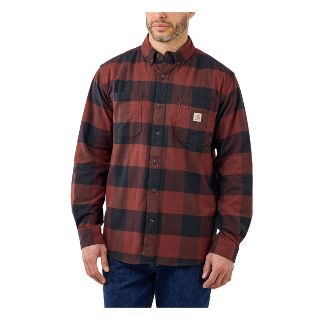 Carhartt Flannel Plaid Shirt Mineral Red