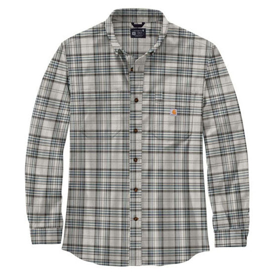 Carhartt Flannel Plaid Shirt Malt, front product view