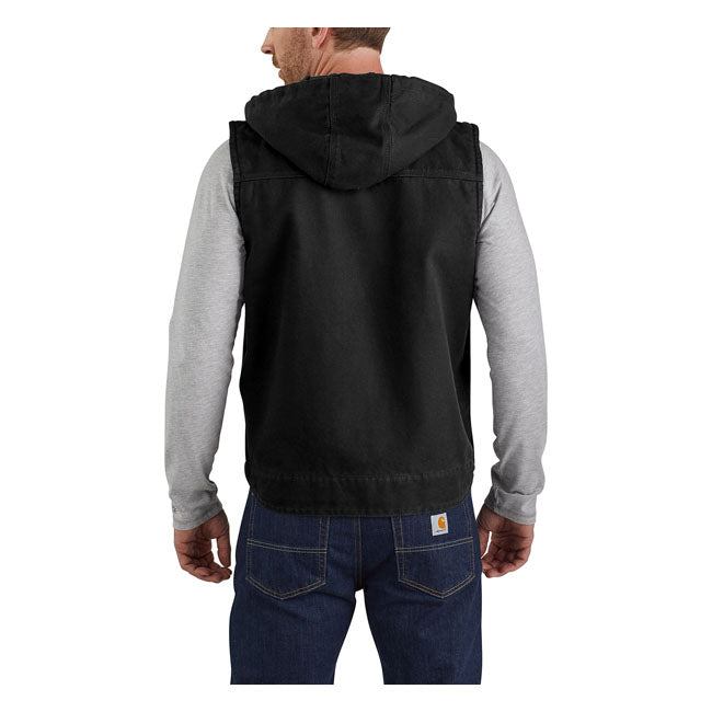 Carhartt Fleece-Lined Hooded Vest Black