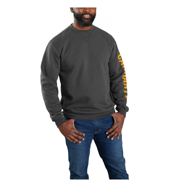 Carhartt Logo Sweatshirt Carbon Heather