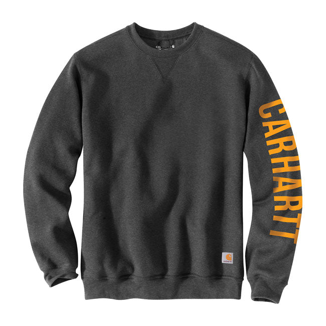 Carhartt Logo Sweatshirt Carbon Heather