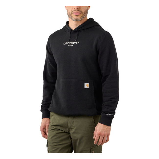 Carhartt Logo Graphic Hoodie Black