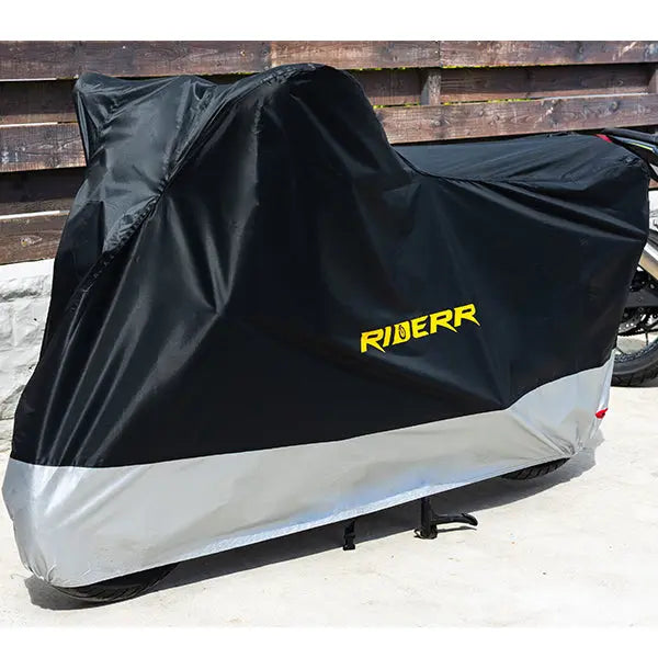 Riderr Motorcycle Cover Black / Silver FREE UK Delivery, FREE 365 Day Returns | Moto Central