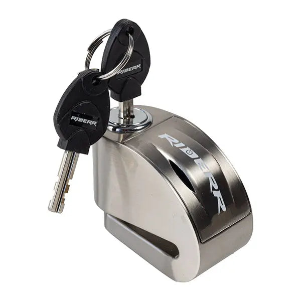 Riderr RT6 Alarm Disc Lock Silver FREE UK Delivery, FREE 365 Day Returns | Moto Central