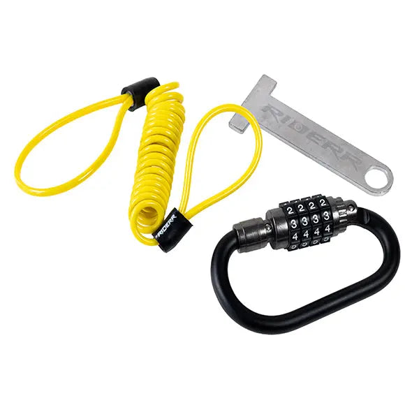 Riderr Helmet Lock Black / Yellow FREE UK Delivery, FREE 365 Day Returns | Moto Central