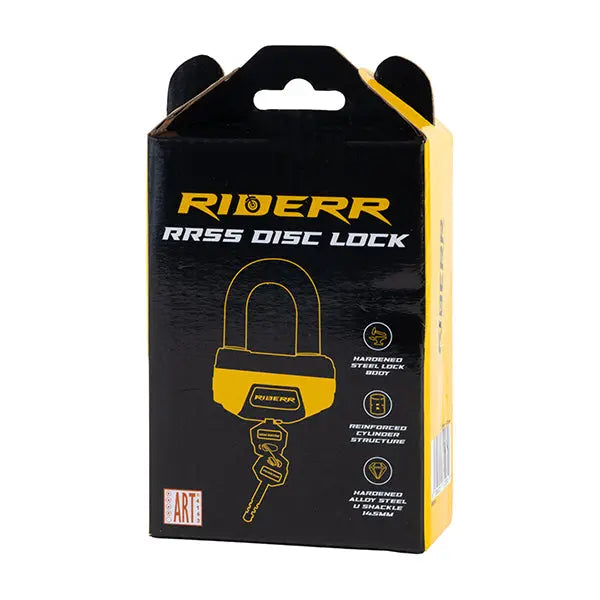 Riderr RR55 Disc Lock Fluo Yellow FREE UK Delivery, FREE 365 Day Returns | Moto Central