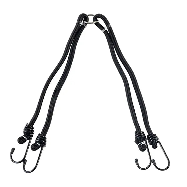Riderr Double Bungee Black FREE UK Delivery, FREE 365 Day Returns | Moto Central
