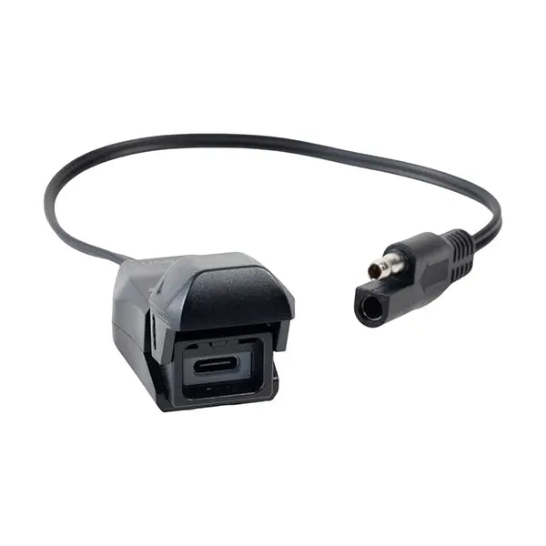 Riderr USB-C Handlebar Charger Black FREE UK Delivery, FREE 365 Day Returns | Moto Central