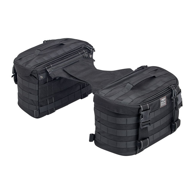 Biltwell Exfil-18 Throw-Over Saddlebags Black