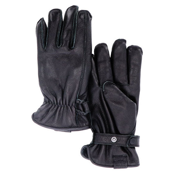 Roeg Jettson Gloves Black - wrist closure detail