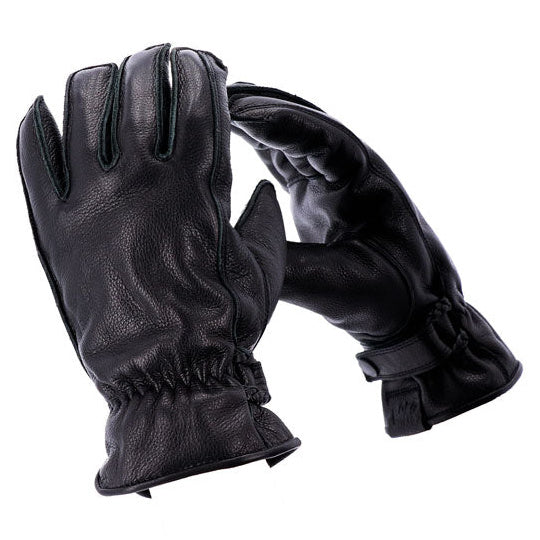 Roeg Jettson Gloves Black - back-of-hand view