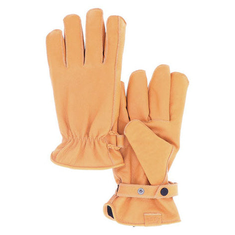 Roeg Jettson Gloves Yellow - wrist closure detail