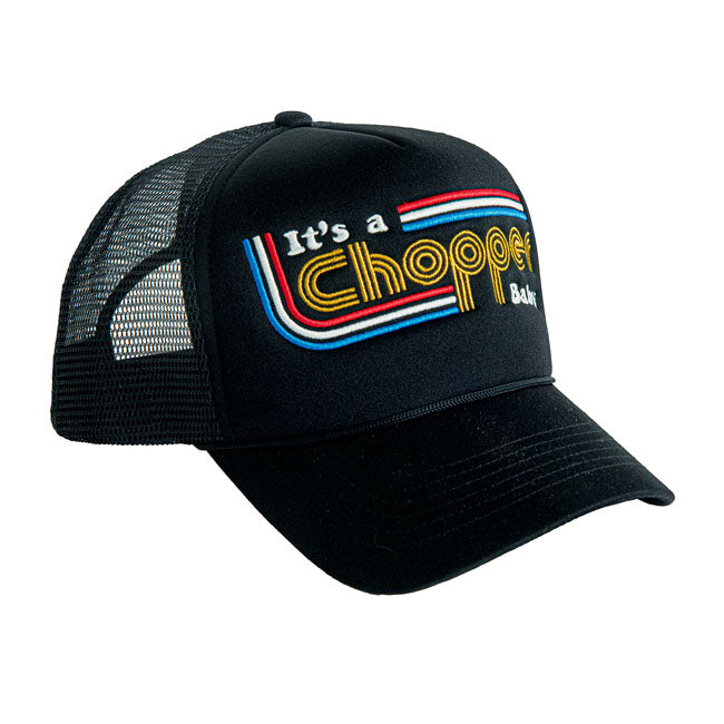 13 And A Half Magazine It's A Chopper Baby Trucker Cap Black