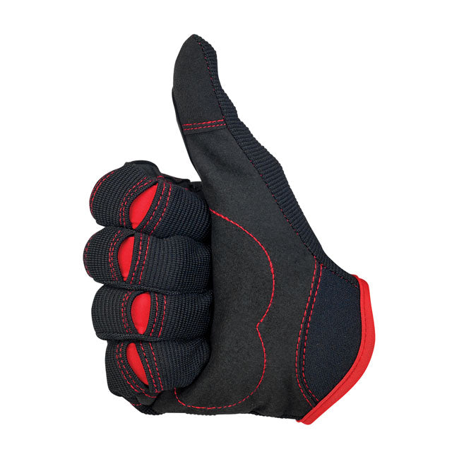 Biltwell Moto Gloves Black / Red