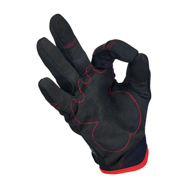 Biltwell Moto Gloves Black / Red