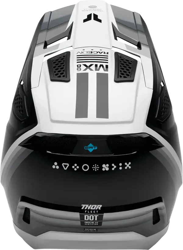 Thor Fleet Defy Black / White - FREE UK Shipping, FREE 365 Day Returns | Moto Central
