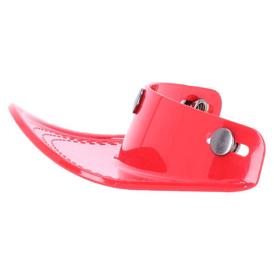 13 And A Half Scum Three-Stud Open-Face Helmet Peak Red - rear view