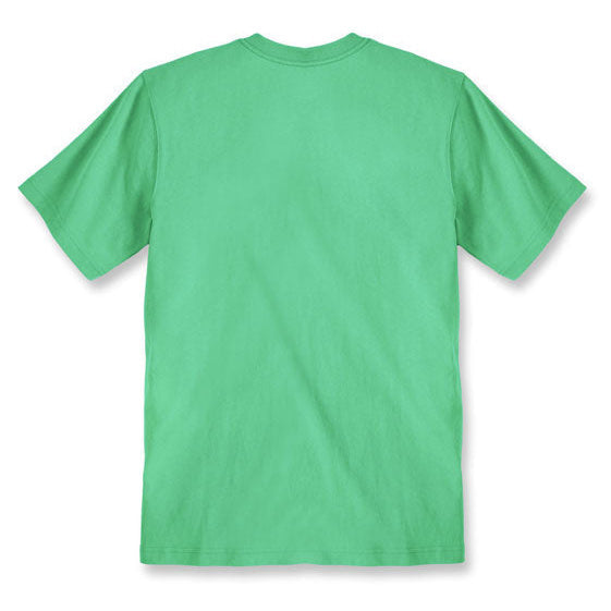Carhartt Core Logo T-Shirt Malachite, flat rear view