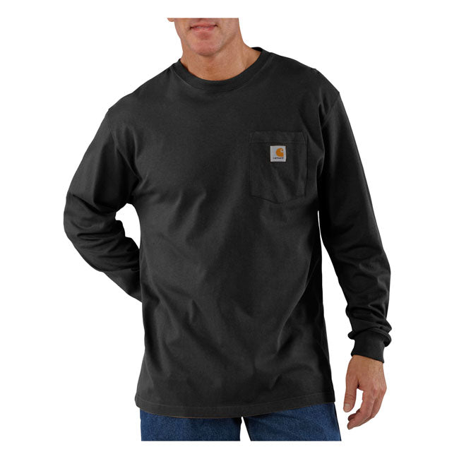 Carhartt Pocket Long Sleeve T-Shirt Black