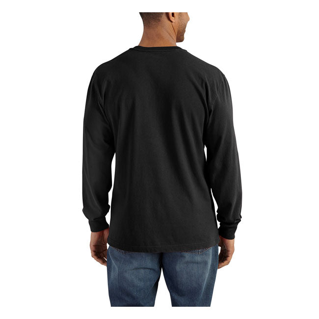 Carhartt Henley Long Sleeve T-Shirt Black