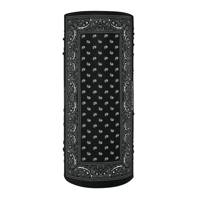 ZAN Headgear Polyester Motley Tube Black Paisley