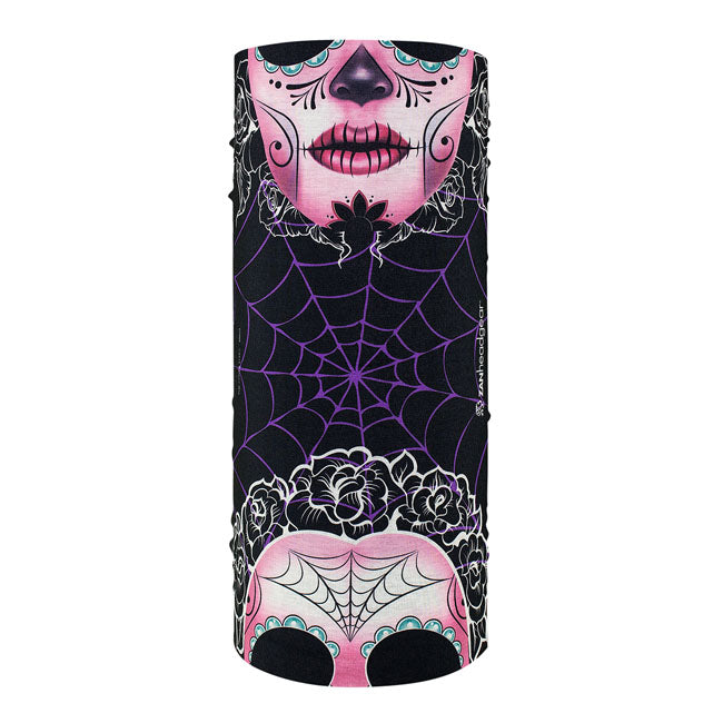 ZAN Headgear Polyester Motley Tube Sugar Skull