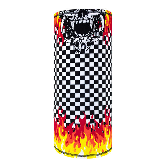 ZAN Headgear Sportflex Motley Tube Checkered Flames