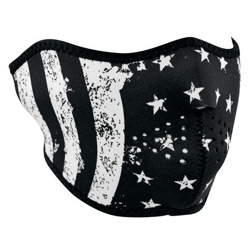 ZAN Headgear Neoprene Half Mask White Flag - product view