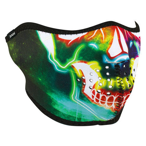 ZAN Headgear Neoprene Half Mask Electric Skull - product view