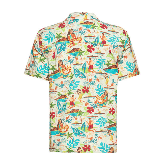 King Kerosin Tropical Hulla Hou Shirt Blazing Yellow