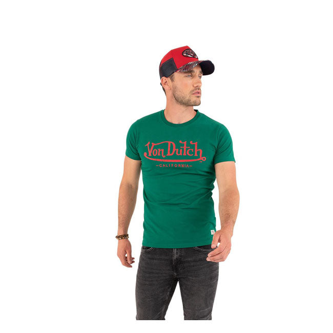 Von Dutch Life Logo T-Shirt Green