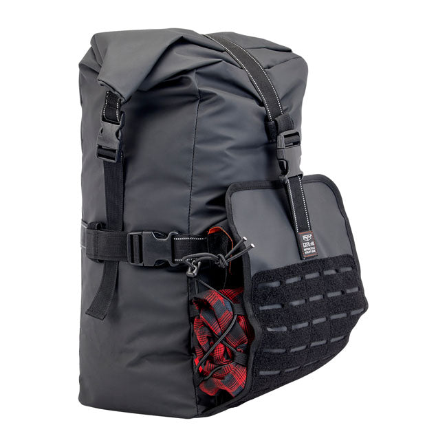 Biltwell Exfil-60 2.0 Bag Black - detachable utility pouch view
