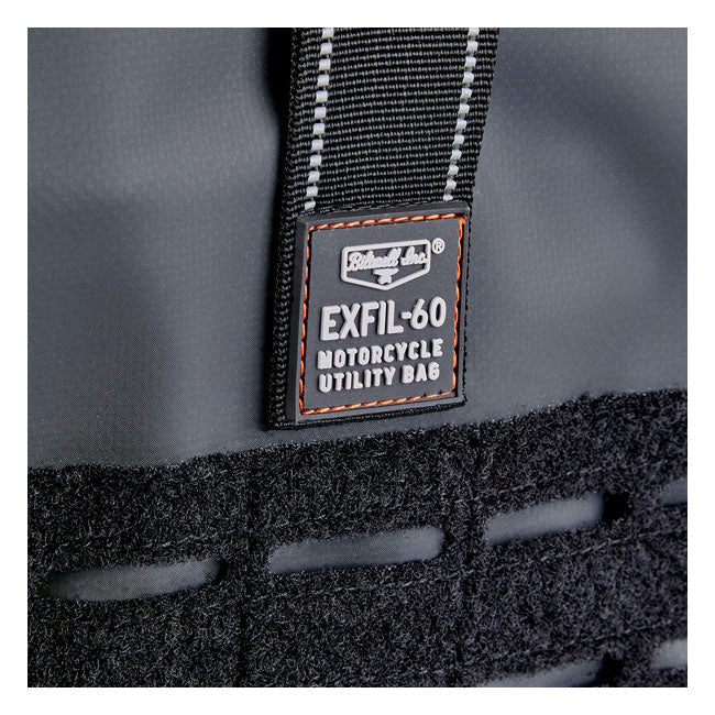 Biltwell Exfil-60 2.0 Bag Black - Biltwell logo detail