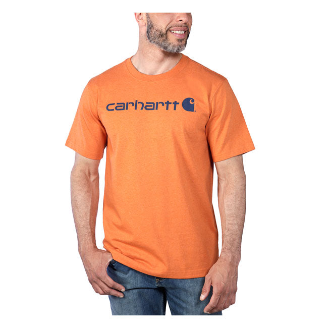 Carhartt Core Logo T-Shirt Marmalade Heather