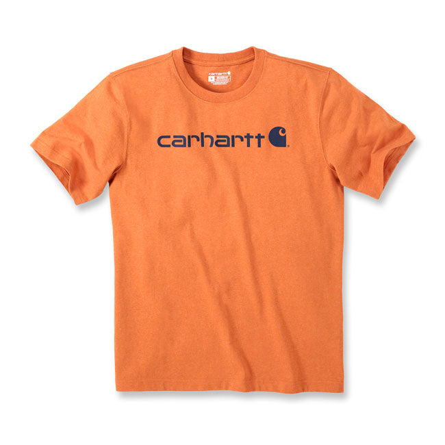 Carhartt Core Logo T-Shirt Marmalade Heather