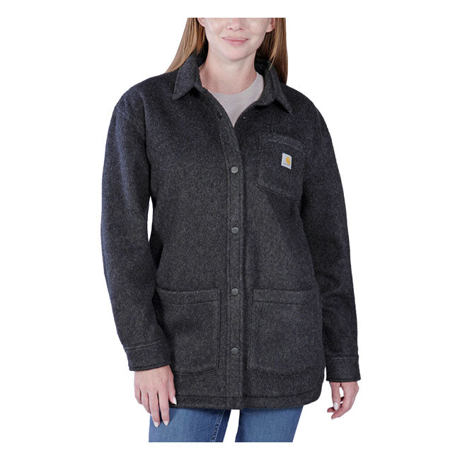 Carhartt Fleece Ladies Overshirt Black Heather