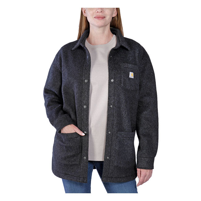 Carhartt Fleece Ladies Overshirt Black Heather