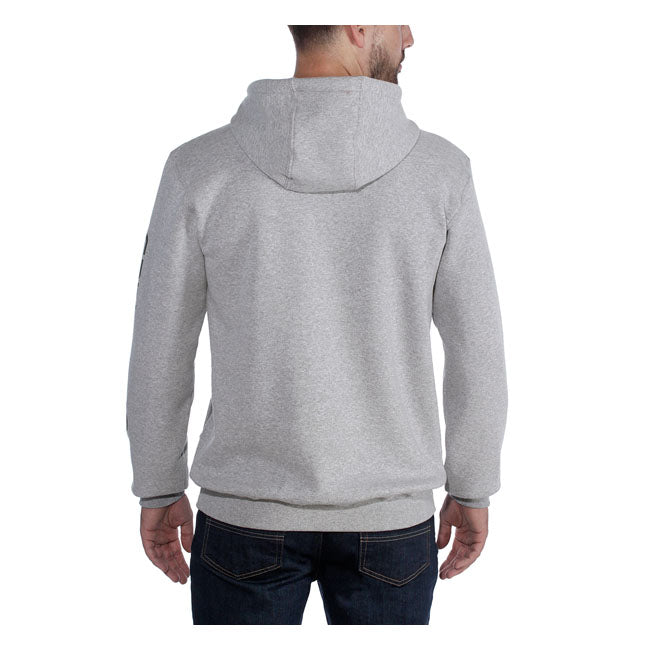 Carhartt Sleeve Logo Hoodie Grey / Black