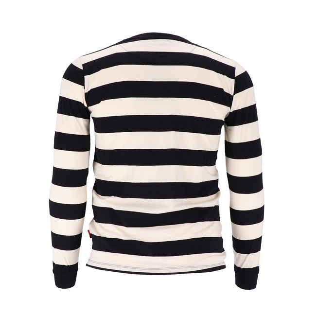 13 And A Half Magazine Behind Bars Long Sleeves T-Shirt White / Black