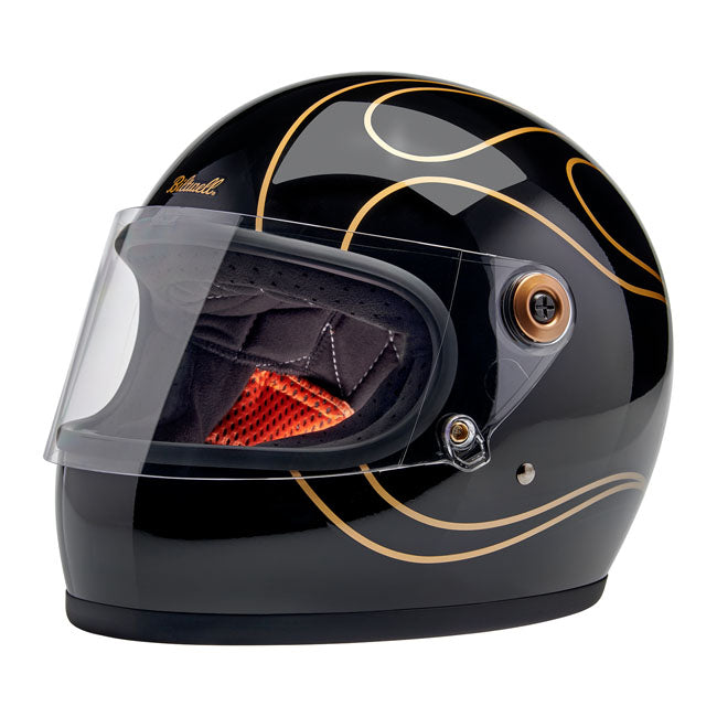 Biltwell Gringo S Gloss Black Flames