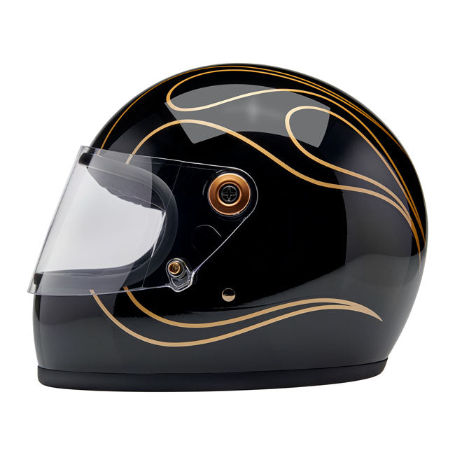 Biltwell Gringo S Gloss Black Flames