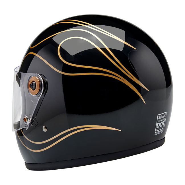 Biltwell Gringo S Gloss Black Flames