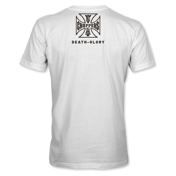 West Coast Choppers Death Glory Trade-Mark T-Shirt White - alternate product view